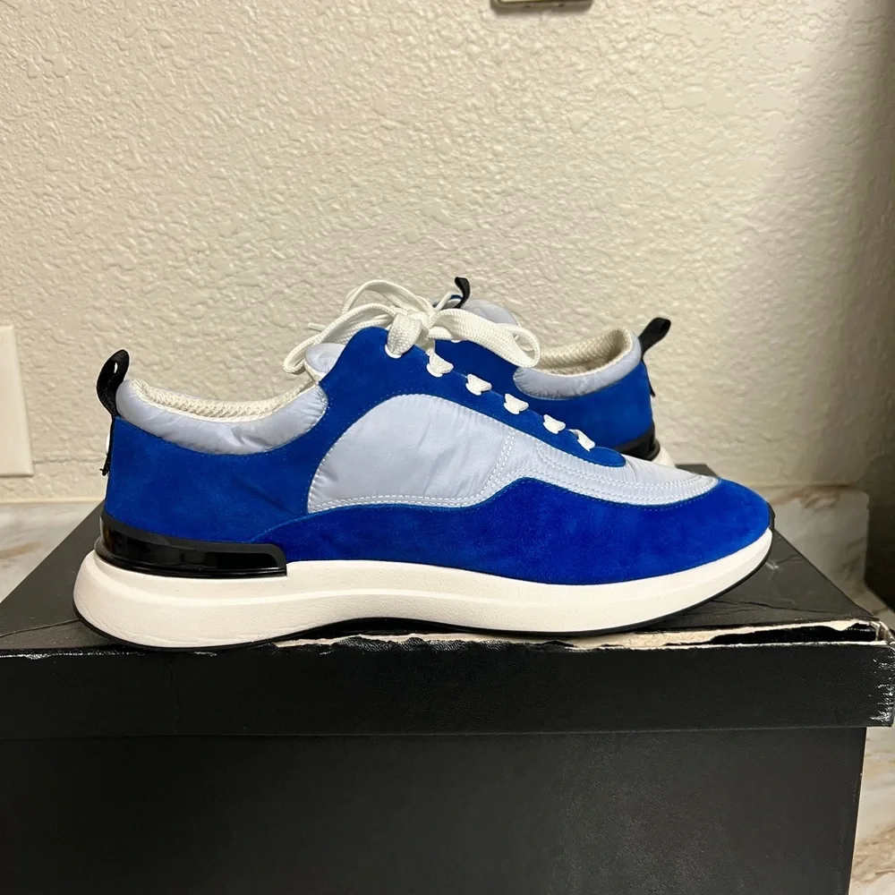 CHANEL Blue and White Men's Sneakers - Picture 5 of 8